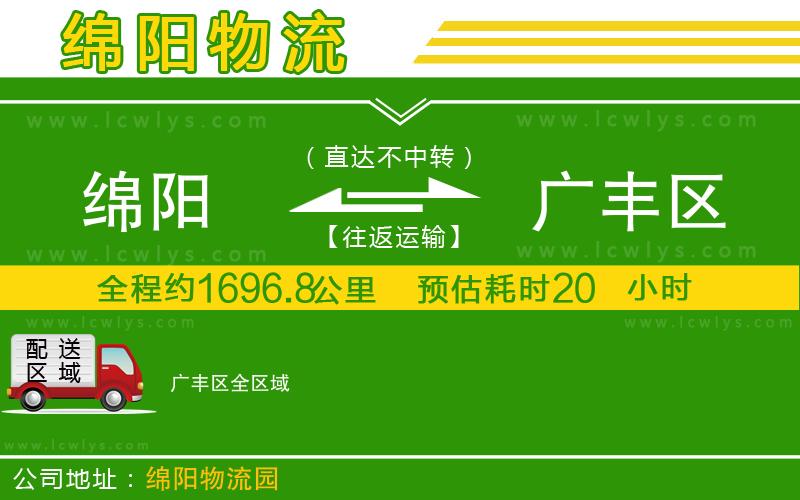 綿陽到廣豐區貨運公司