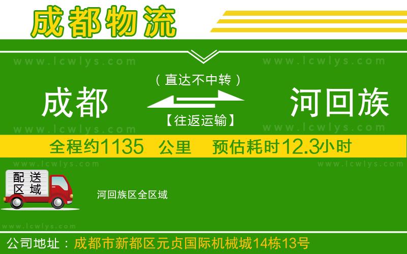 成都到瀍河回族區物流